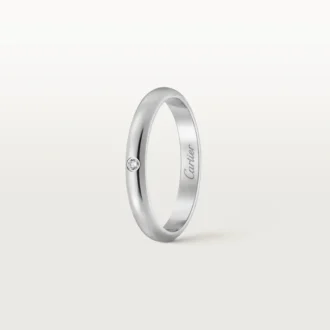 Aliança de casamento 1895 – Platina, diamante – Cartier