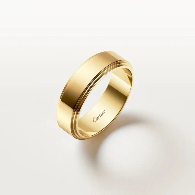 Aliança de casamento Cartier D’amour, 6 mm de largura