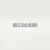Aliança de casamento Cartier Destinee, 4,1 mm de largura, pavé