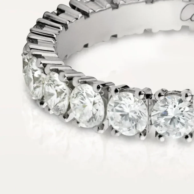 Aliança de casamento Cartier Destinee – Platina, diamantes – Cartier