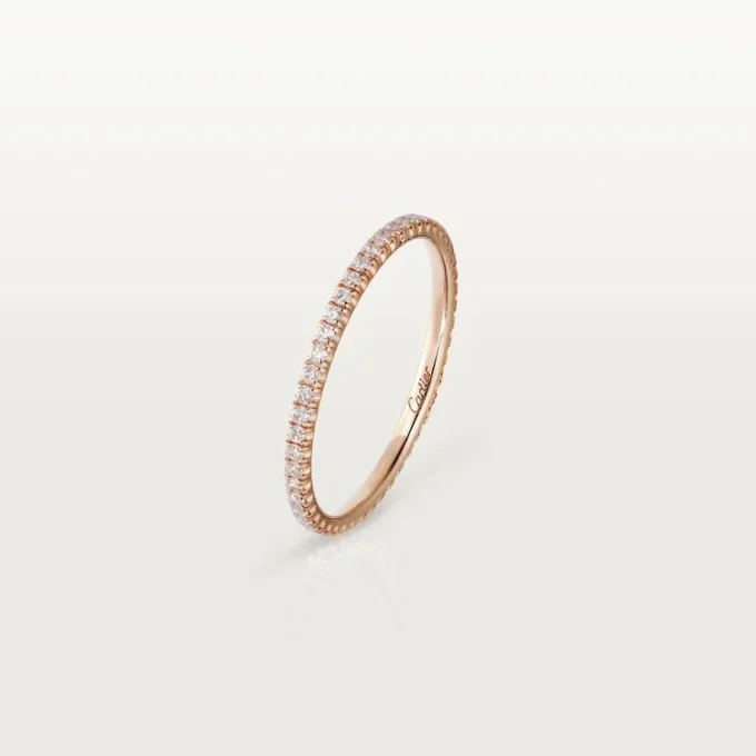 Aliança de casamento Etincelle De Cartier, 1,5 mm de largura, pavé