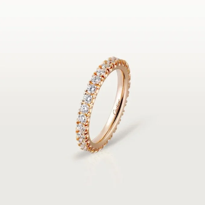 Aliança de casamento Etincelle De Cartier, 2,6 mm de largura, pavé