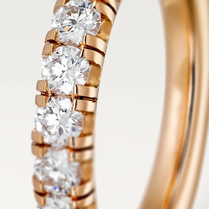 Aliança de casamento Etincelle De Cartier – Ouro rosa, diamantes – Cartier