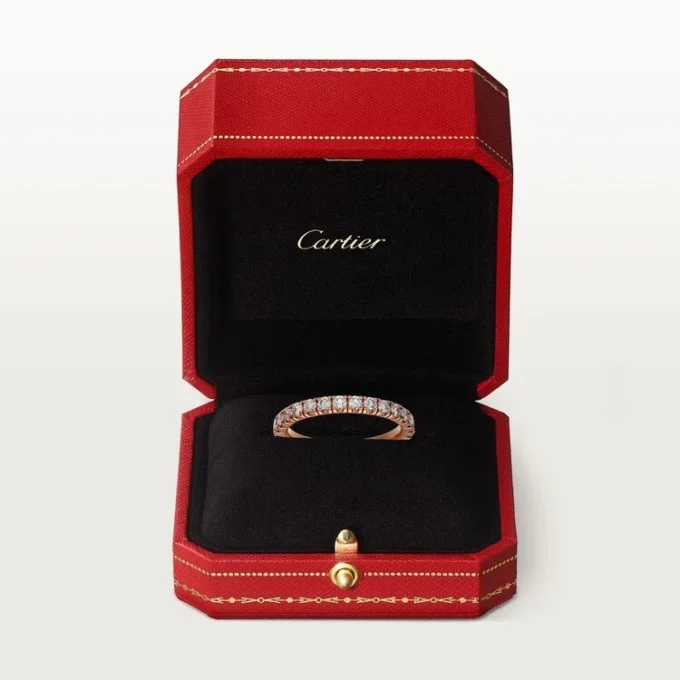 Aliança de casamento Etincelle De Cartier – Ouro rosa, diamantes – Cartier