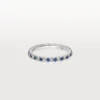 Aliança de casamento Etincelle De Cartier – Platina, safiras, diamantes – Cartier