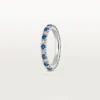 Aliança de casamento Etincelle De Cartier – Platina, safiras, diamantes – Cartier