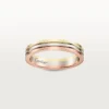 Aliança de casamento Vendome Louis Cartier, 3,5 mm de largura