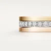 Aliança de casamento Vendome Louis Cartier, 4,8 mm de largura, com pavé