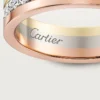 Aliança de casamento Vendome Louis Cartier, 4,8 mm de largura, com pavé