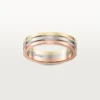 Aliança de casamento Vendome Louis Cartier – Ouro branco, ouro amarelo, ouro rosa – Cartier