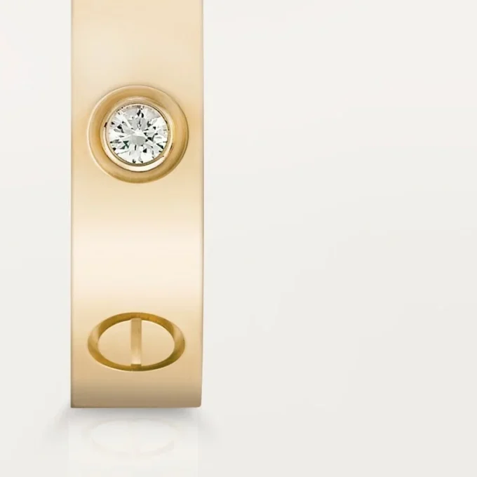 Aliança Love, 1 diamante – Ouro amarelo, Diamante – Cartier