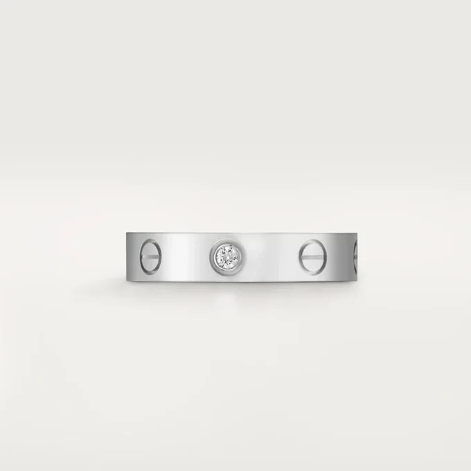Aliança Love, 1 diamante – Ouro branco, Diamante – Cartier