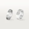 Aliança Love, 1 diamante – Ouro branco, Diamante – Cartier