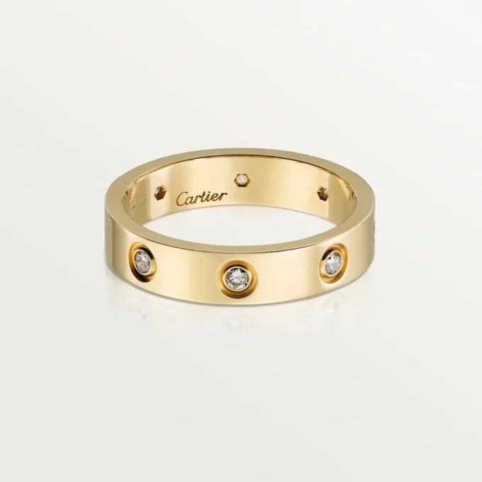 Aliança Love, 8 diamantes – Ouro amarelo, diamantes – Cartier
