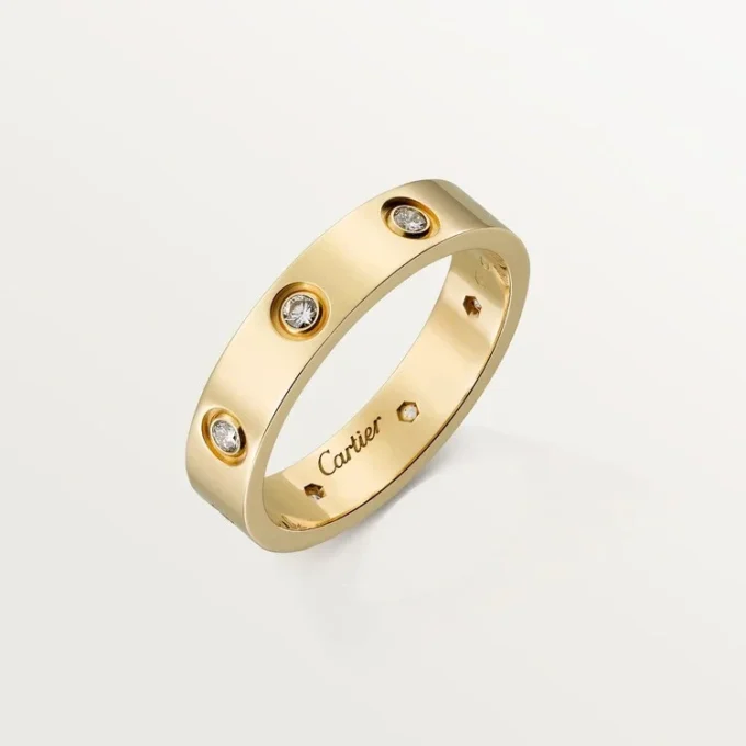 Aliança Love, 8 diamantes – Ouro amarelo, diamantes – Cartier