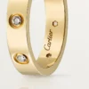 Aliança Love, 8 diamantes – Ouro amarelo, diamantes – Cartier