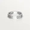 Aliança Love, 8 diamantes – Ouro branco, Diamantes – Cartier