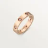 Aliança Love, 8 diamantes – Ouro rosa, diamantes – Cartier