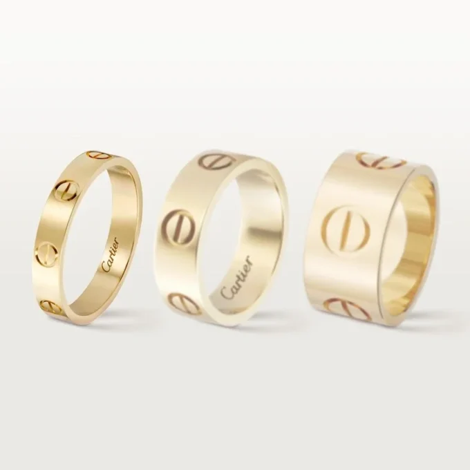 Aliança Love em ouro amarelo, modelo pequeno | Cartier Us