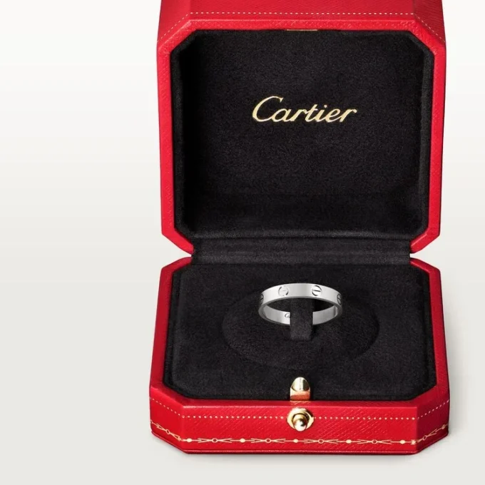 Aliança Love – Ouro Branco – Cartier