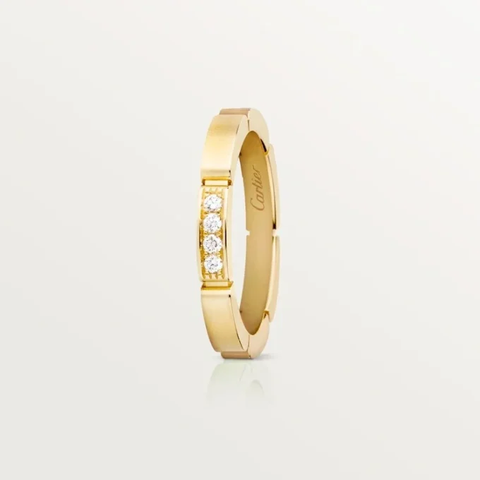Aliança Maillon Panthere – Ouro amarelo, diamantes – Cartier