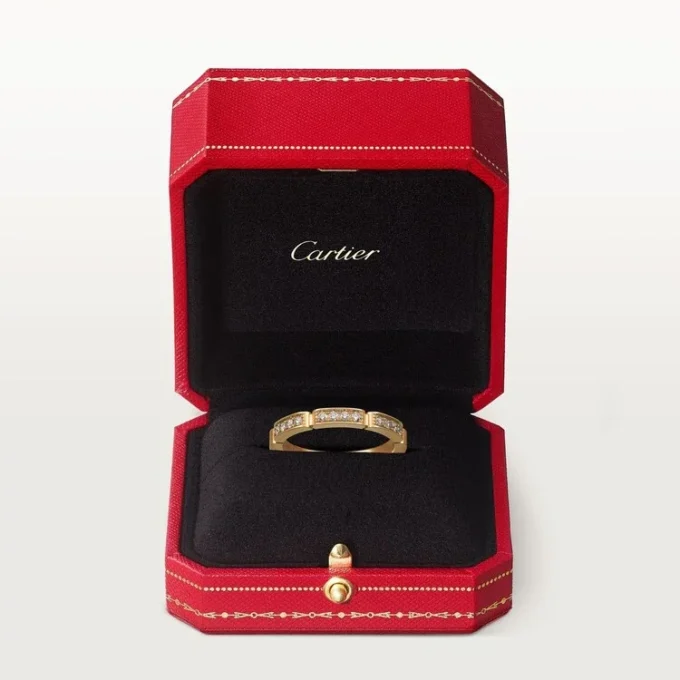 Aliança Maillon Panthere – Ouro amarelo, diamantes – Cartier