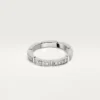 Aliança Maillon Panthere – Ouro Branco, Diamantes – Cartier