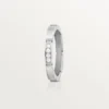 Aliança Maillon Panthere – Ouro Branco, Diamantes – Cartier