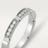 Aliança Maillon Panthere – Ouro Branco, Diamantes – Cartier