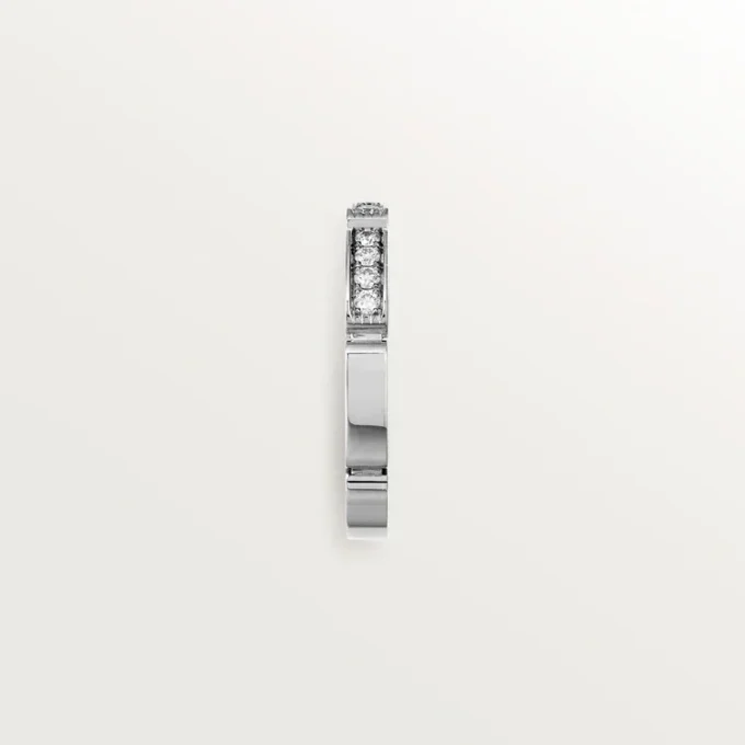 Aliança Maillon Panthere – Ouro Branco, Diamantes – Cartier