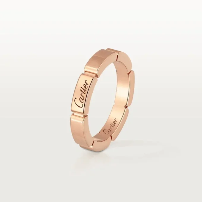 Aliança Maillon Panthere – Ouro rosa – Cartier