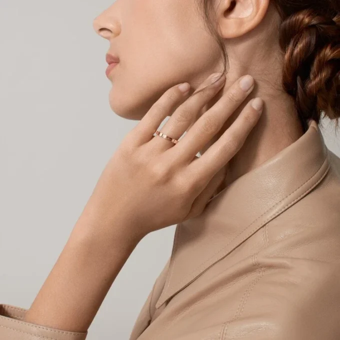 Aliança Maillon Panthere – Ouro rosa – Cartier