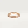 Aliança Maillon Panthere – Ouro rosa, diamantes – Cartier