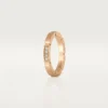 Aliança Maillon Panthere – Ouro rosa, diamantes – Cartier