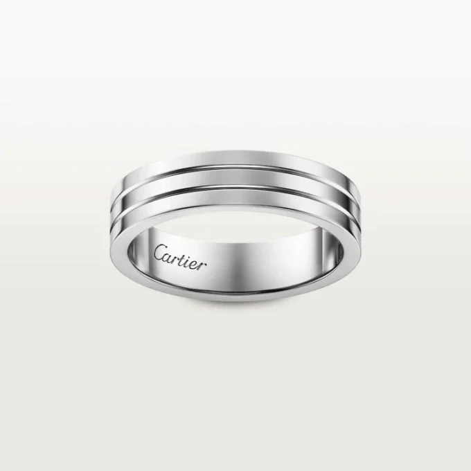 Aliança Trinity – Ouro Branco – Cartier