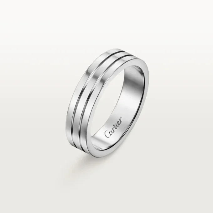 Aliança Trinity – Ouro Branco – Cartier