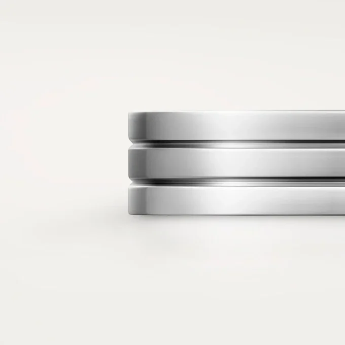 Aliança Trinity – Ouro Branco – Cartier