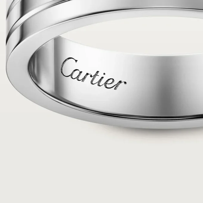 Aliança Trinity – Ouro Branco – Cartier