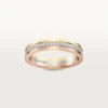 Aliança Trinity – Ouro Branco, Ouro Amarelo, Ouro Rosa, Diamantes – Cartier