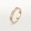 Aliança Trinity – Ouro Branco, Ouro Amarelo, Ouro Rosa, Diamantes – Cartier