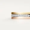 Aliança Trinity – Ouro Branco, Ouro Amarelo, Ouro Rosa, Diamantes – Cartier