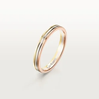 Aliança Trinity – Ouro branco, ouro rosa, ouro amarelo – Cartier