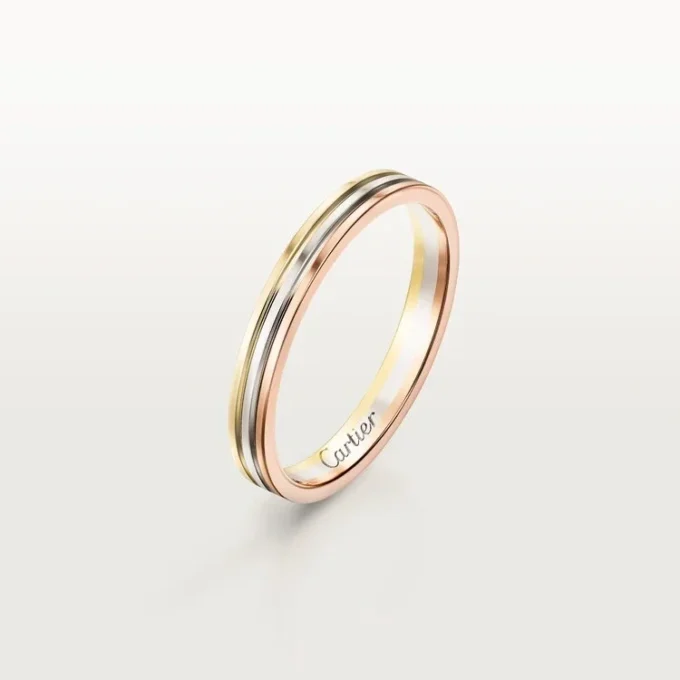 Aliança Trinity – Ouro branco, ouro rosa, ouro amarelo – Cartier