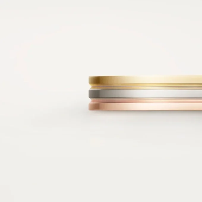 Aliança Trinity – Ouro branco, ouro rosa, ouro amarelo – Cartier