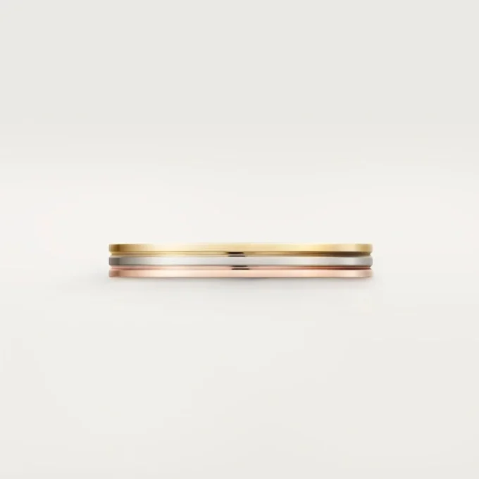 Aliança Trinity – Ouro branco, ouro rosa, ouro amarelo – Cartier