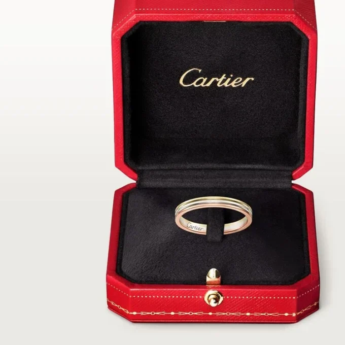 Aliança Trinity – Ouro branco, ouro rosa, ouro amarelo – Cartier