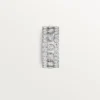 Anel Broderie De Cartier, Três Filas, Diamantes