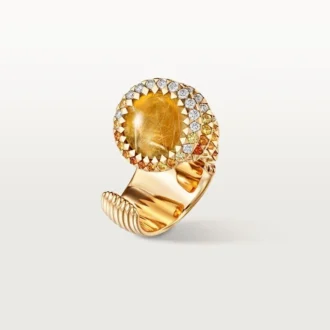 Anel Cartier Libre Polymorph, Calcedônia, Diamantes