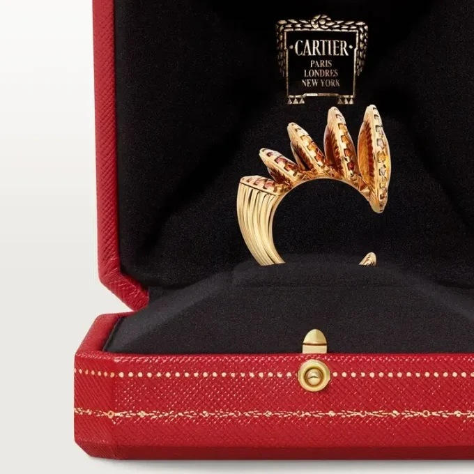 Anel Cartier Libre Polymorph, Calcedônia, Diamantes