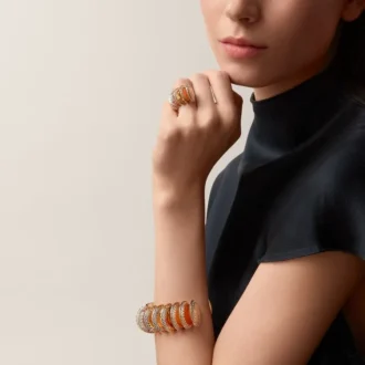 Anel Cartier Libre Polymorph, Calcedônia, Diamantes